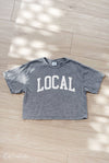 LOCAL Cropped Mineral Graphic Top