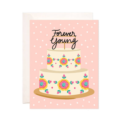 Forever Young Cake Card