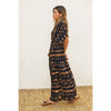 Tie Dye Print Drawstring Cinched Waist Maxi Dress