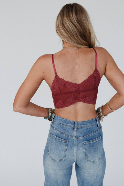 Butterfly Beauty Bralette - Wine