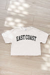 EAST COAST Cropped Mineral Graphic Top