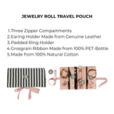 Couture Jewelry Roll, Medium, Striped