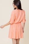 Sequin Stripe Kimono Sleeve Mini Dress