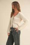 J3978  LIGHT WEIGHT L/S KNIT CARDIGAN