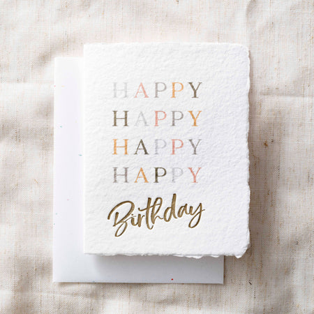 Folk Thank You Greeting Card