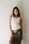 PK1005 | Knit 100% Organic Cotton Garment Washed Ribbed Tank