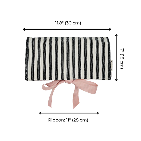 Couture Jewelry Roll, Medium, Striped