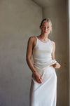 PK1005 | Knit 100% Organic Cotton Garment Washed Ribbed Tank