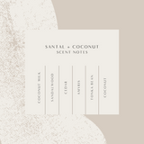SANTAL & COCONUT SOY CANDLE