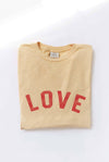 LOVE Mineral Washed Graphic Top