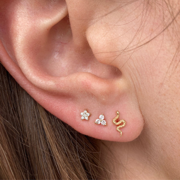 American diamond / AD /CZ earring platinum plating | American diamond, Cz  earrings, Victorian earring