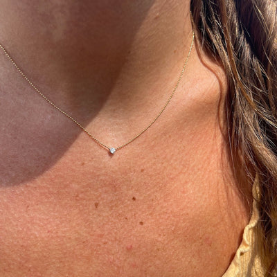 Diamond Solitaire Necklace by Katie Diamond