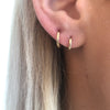 Tiny Thin Gold Huggie Hoop Earrings
