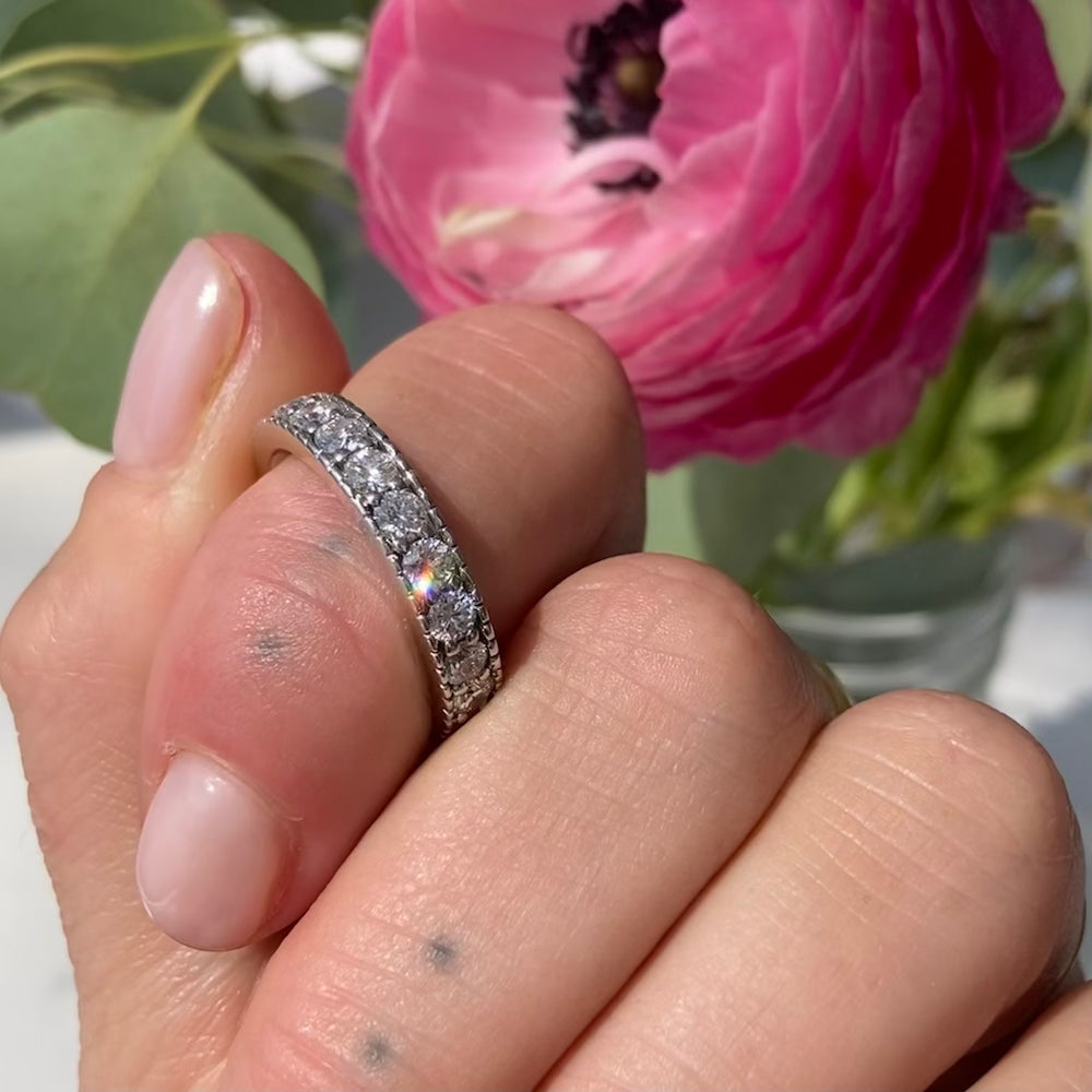 Channel set 2025 diamond eternity band