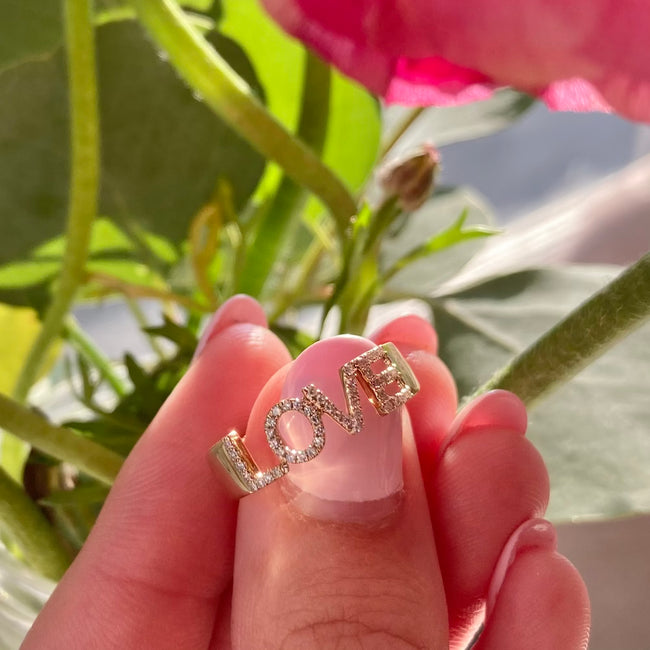 14k love ring Clearance
