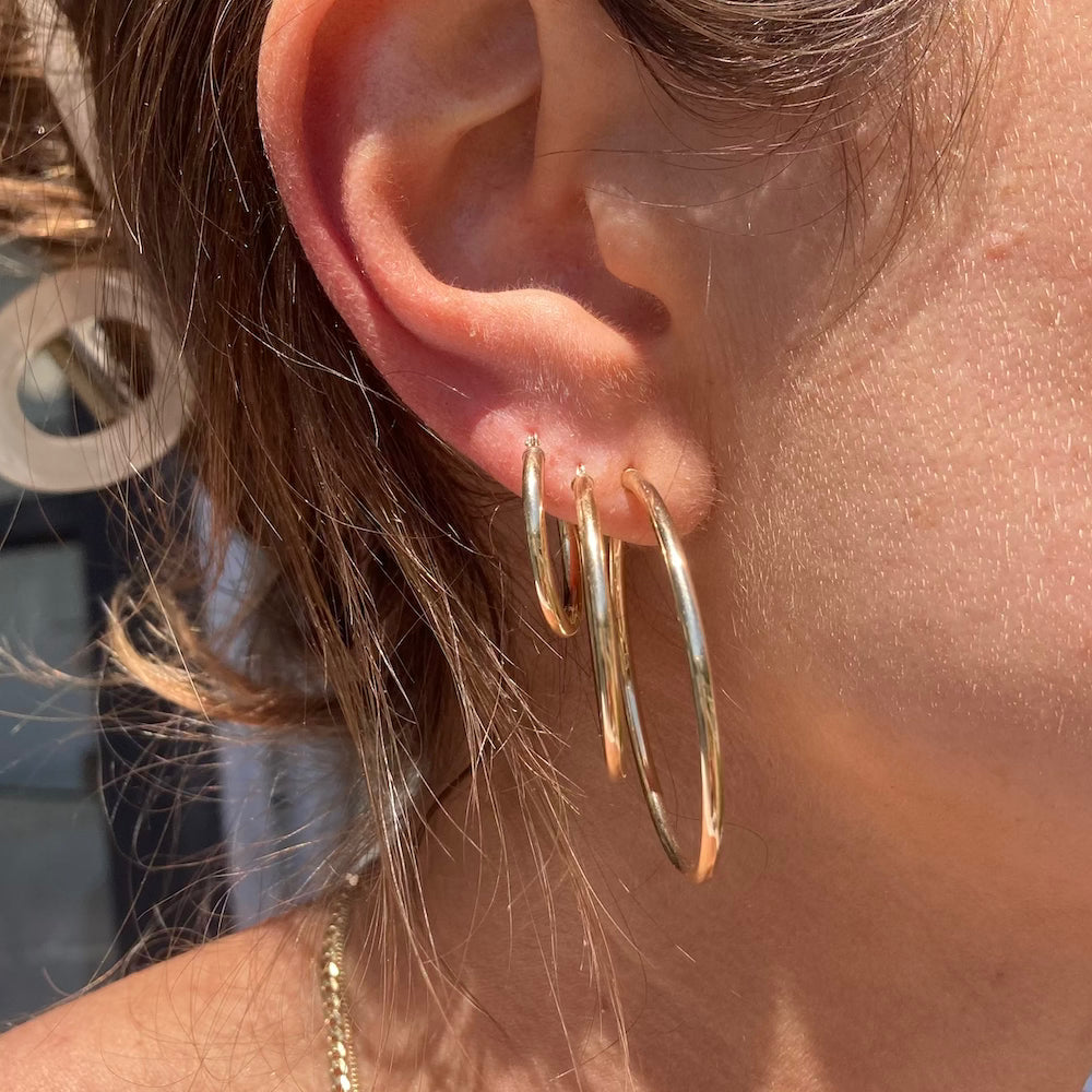 Pictured are our small, medium & large evermore hoops.
