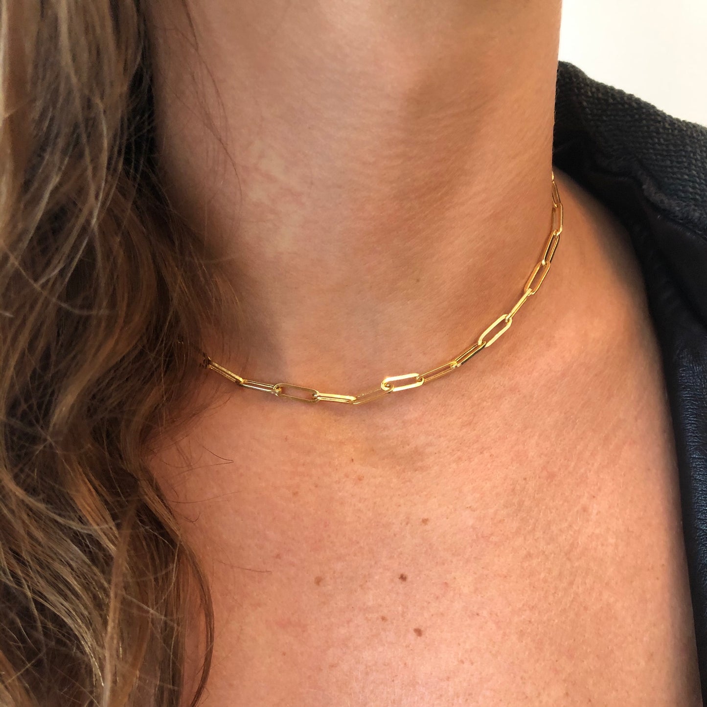 Thick Paperclip Link Chain Necklace