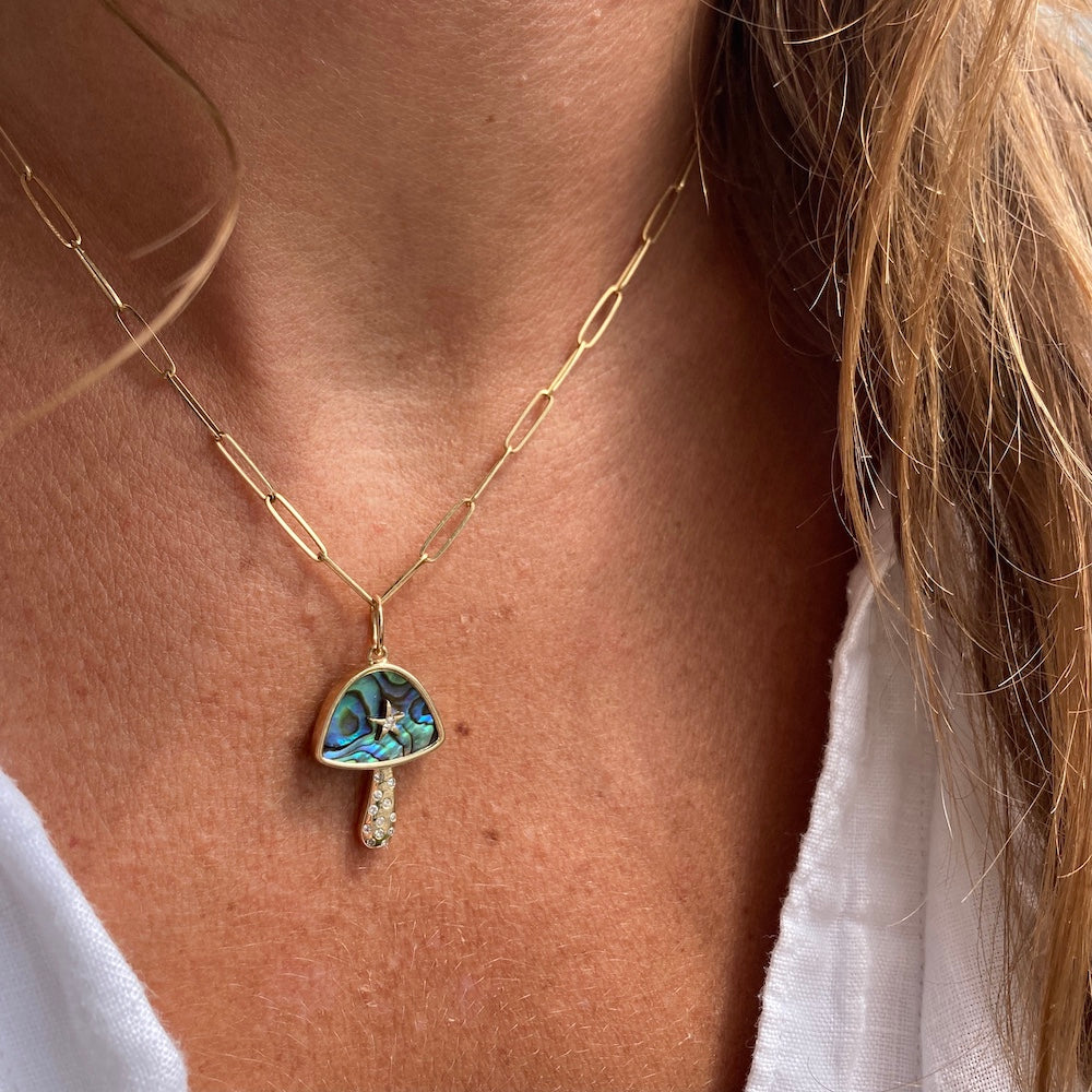 Stone Mushroom Charm Necklace – Fairystruck Designs