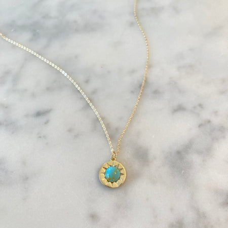 PERFECT PEAR TURQUOISE PENDANT NECKLACE