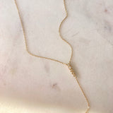 Delicate Diamond Lariat Y Necklace