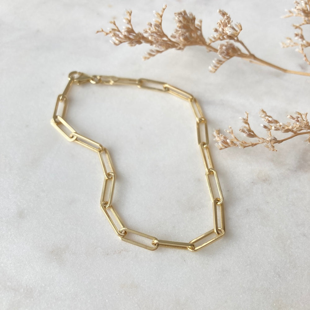 Paperclip Chain Link Bracelet