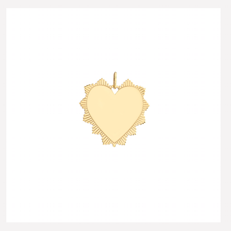 HEART OF GOLD ENGRAVABLE CHARM