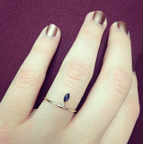 Raina Diamond and Sapphire Marquise Ring