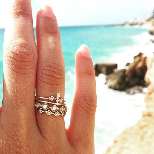 Carina Hexagon Diamond Eternity Ring