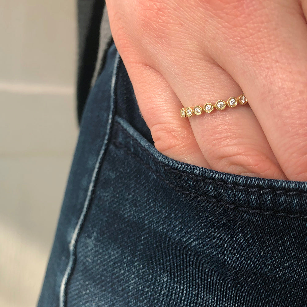 Bezel Set Diamond Eternity Band