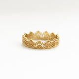 Naomi Gold Crown Lace Eternity Band