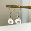 Crystal Quartz Birthstone Earrings for April