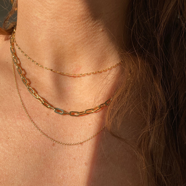 Layered Gold Chain Necklaces