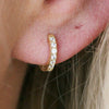 TEENY CZ HUGGIE HOOPS - katie diamond jewelry