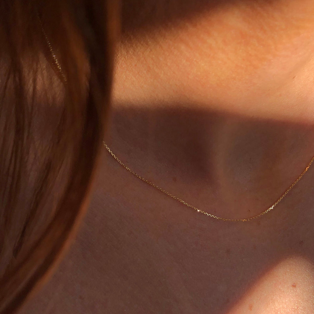 Thin Diamond Cut Cable Chain