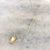 Tiny Gold Tag Necklace