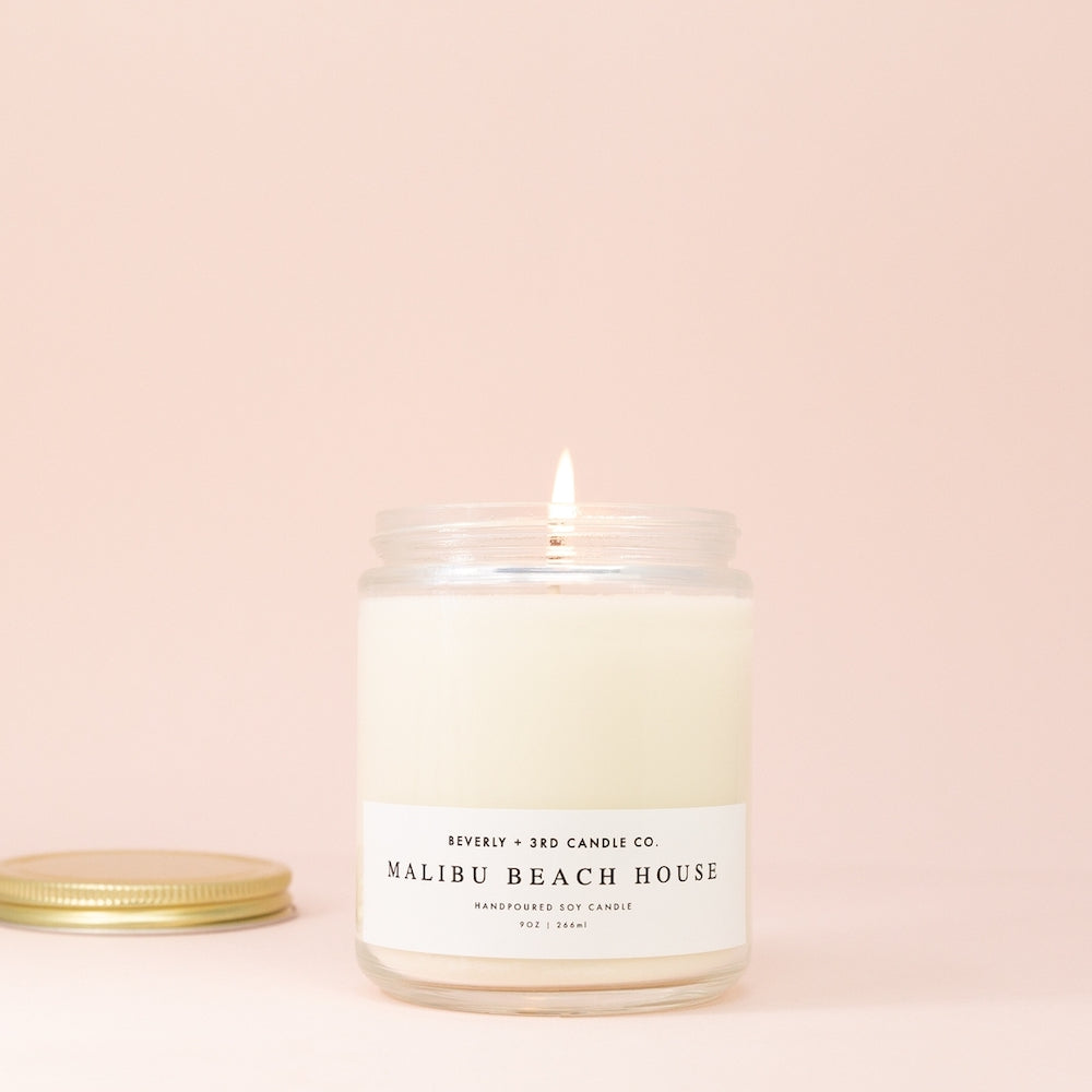 Beverly + 3rd Candle in Malibu Beach House at Katie Diamond in Ridgewood NJ