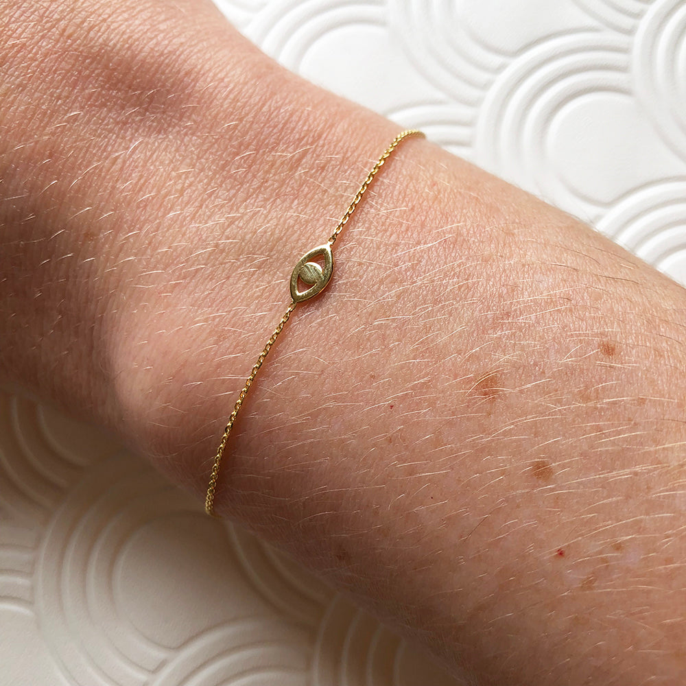 Gold Evil Eye Bracelet