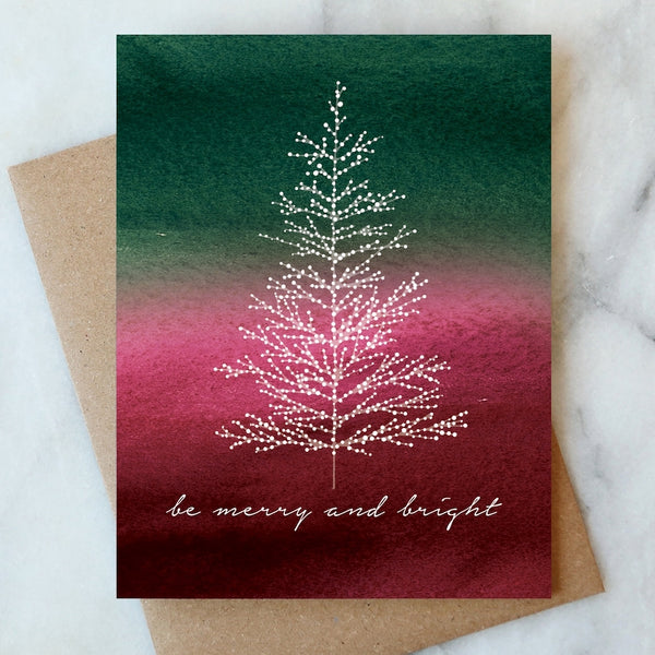 WHITE LIGHTS TREE CARD