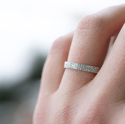 Thick Pave Diamond Ring