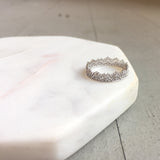 Naomi Gold Crown Lace Eternity Band