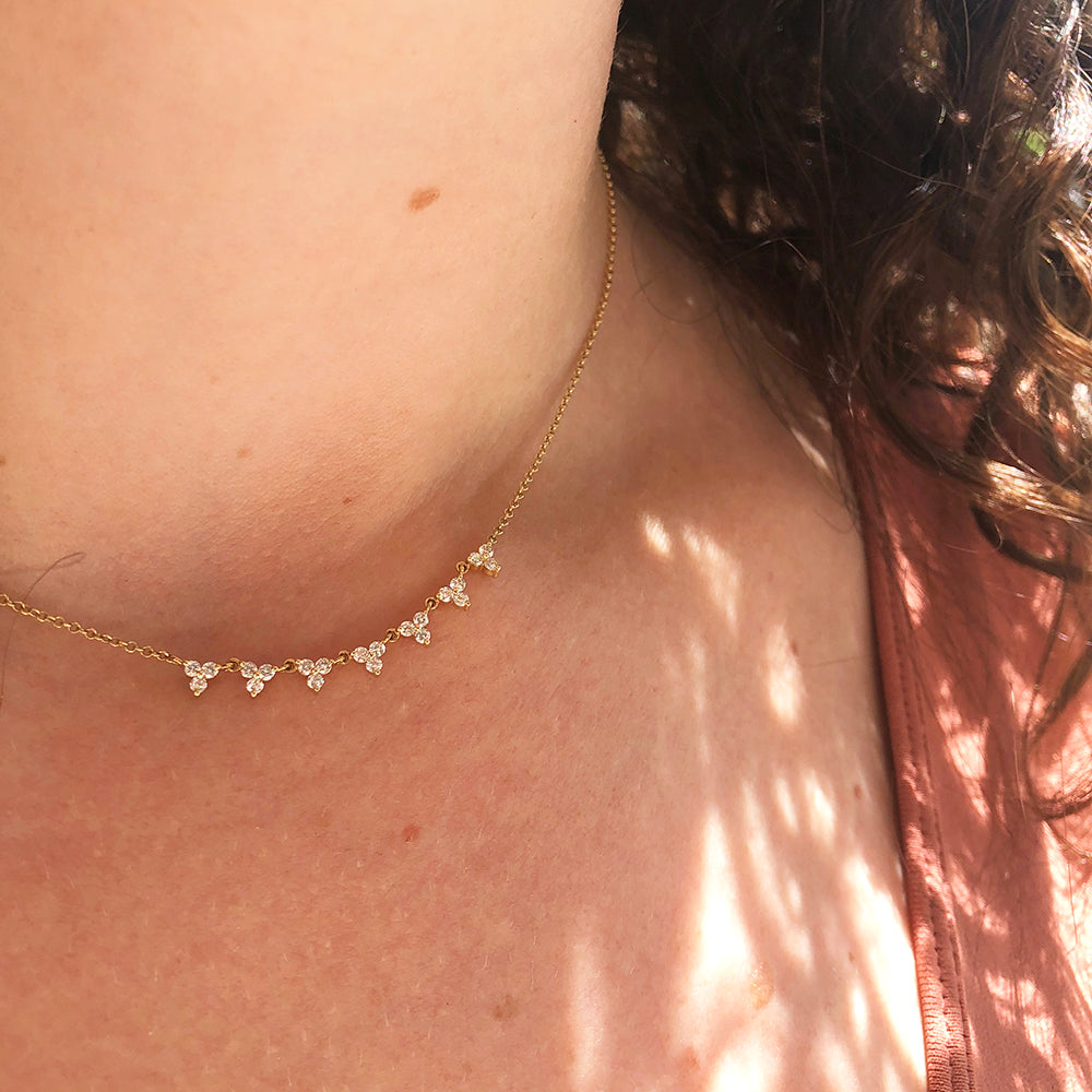 Diamond Cluster Necklace