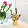 Gold Rock On Tabletop Hand Sculpture at Katie Diamond in Ridgewood NJ