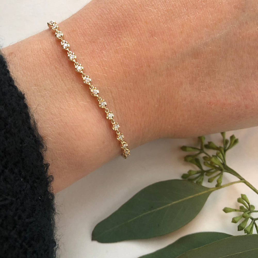 Delicate Diamond Tennis Bracelet