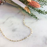 Sparkly Gold Chain Choker Necklace