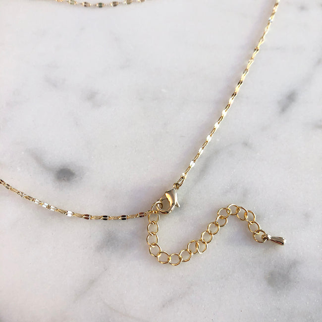 Sparkly Gold Chain Choker Necklace